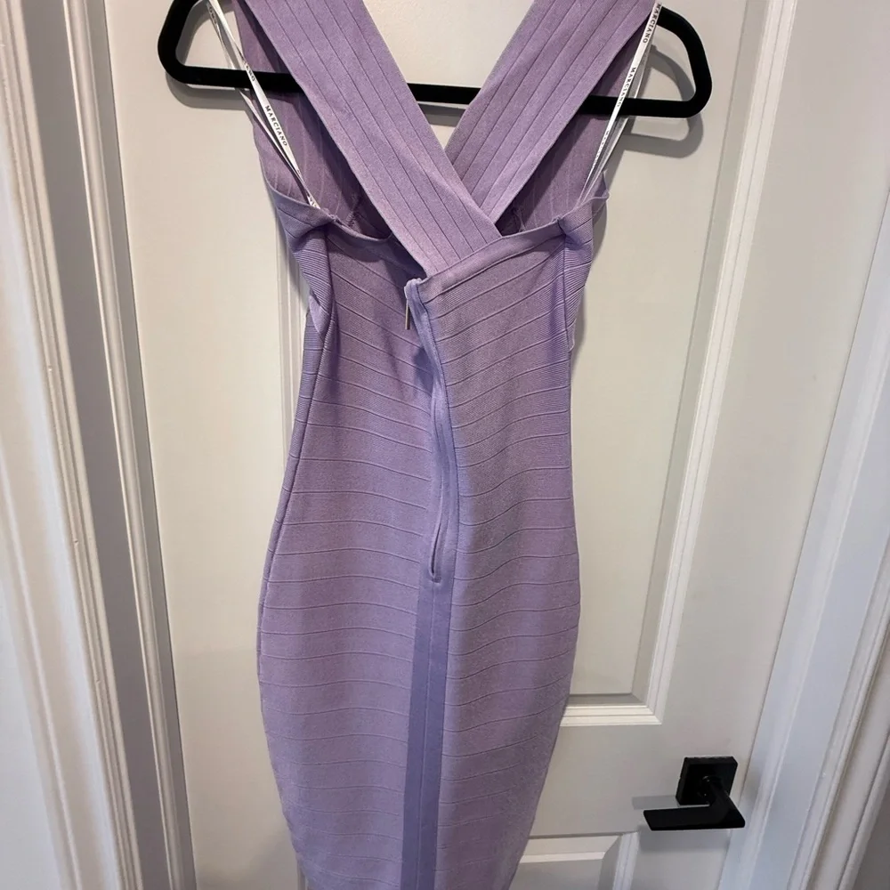 Marciano Lilac Sleeveless Bandage Midi Dress - Women - Picture 3 of 3